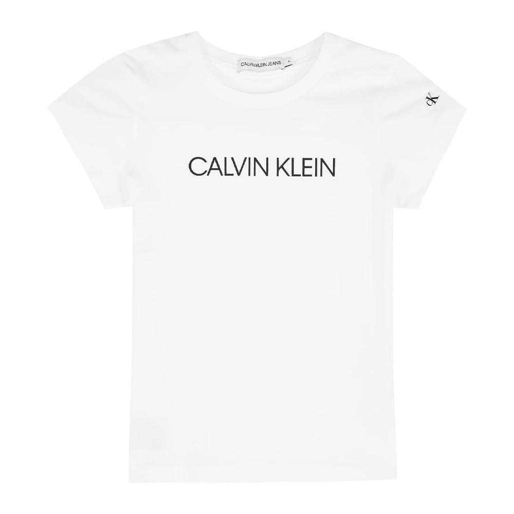 T-shirt Blanc Garçon Calvin Klein Jeans IG0IG00380 1