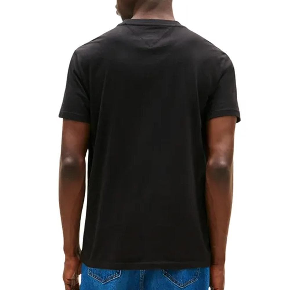T-shirt Noir Homme Tommy Hilfiger Tjm Slim Linear Ches-dark 2