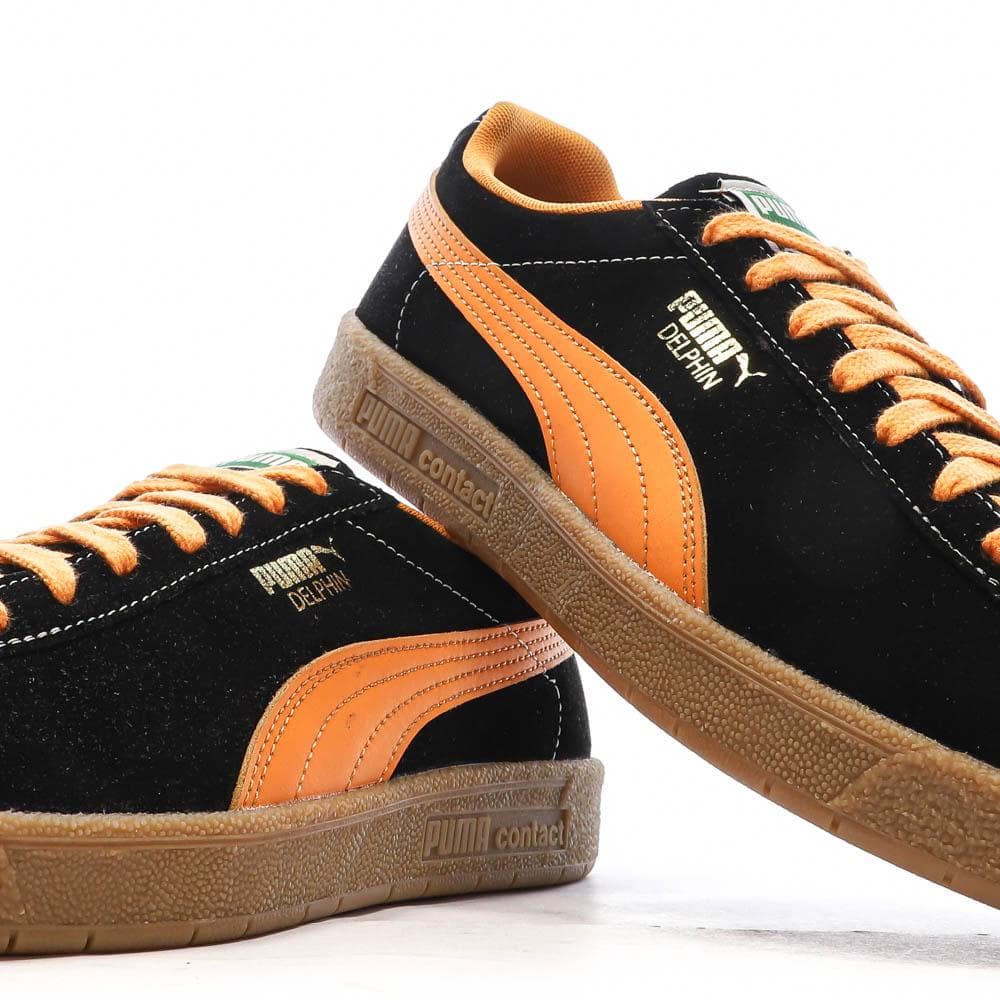 Baskets Noires/Oranges Homme Puma Delphin 7