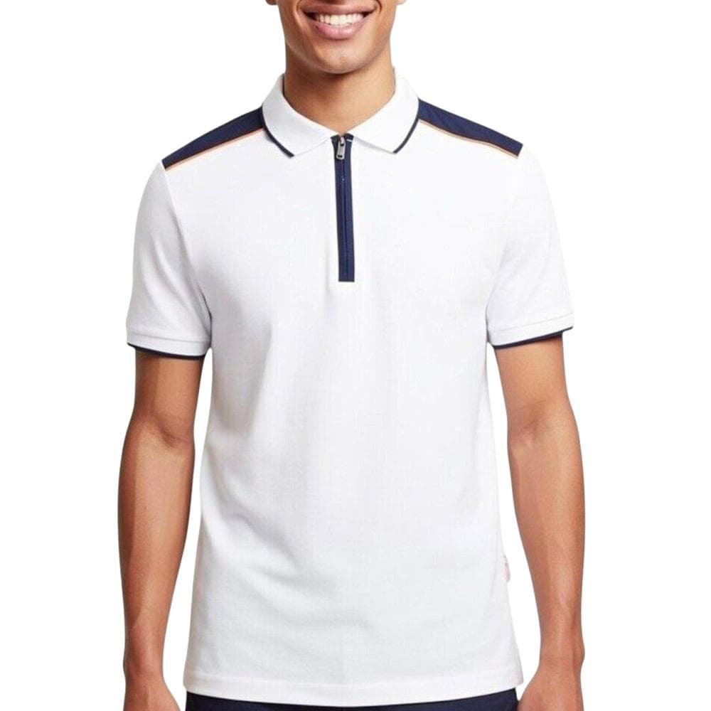 Polo Blanc Homme Lee Cooper GLC2046 1