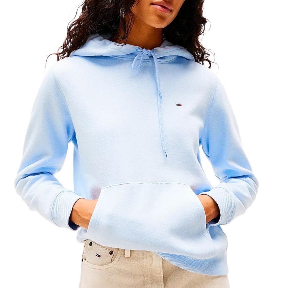Sweat à Capuche Bleu Femme Tommy Hilfiger Flag1 1