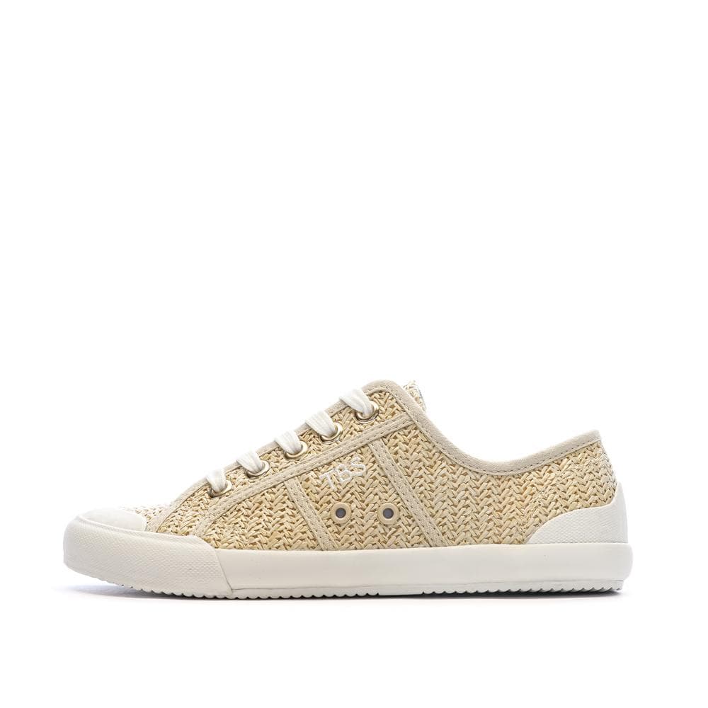 Chaussures en Toile Beige/Blanche Femme TBS OPIACE 1