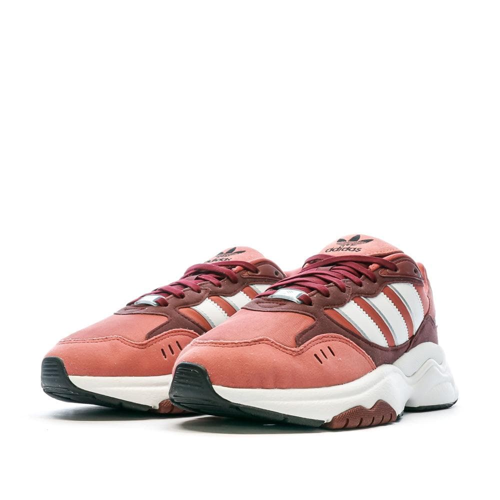 Baskets Blanche/Rose Fille Adidas Retropy F90 6