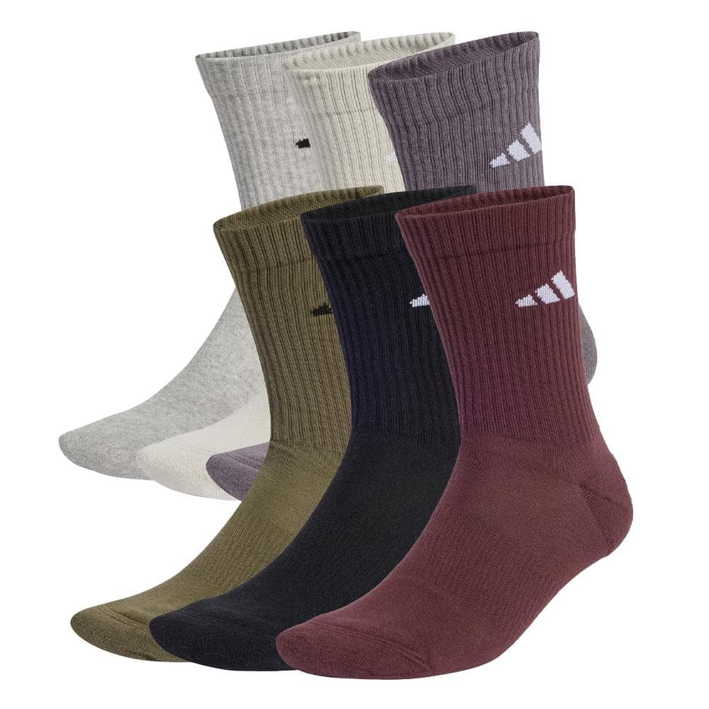 x6 Paires de chaussettes Kaki/Noir/Bordeaux Homme Adidas C Newlogocrw 1