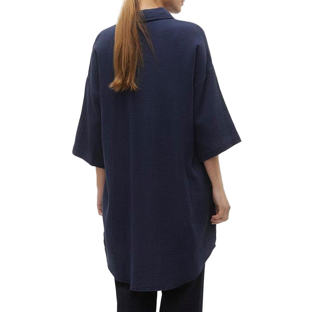 Robe Chemise Marine Femme Vero Moda Natali 2