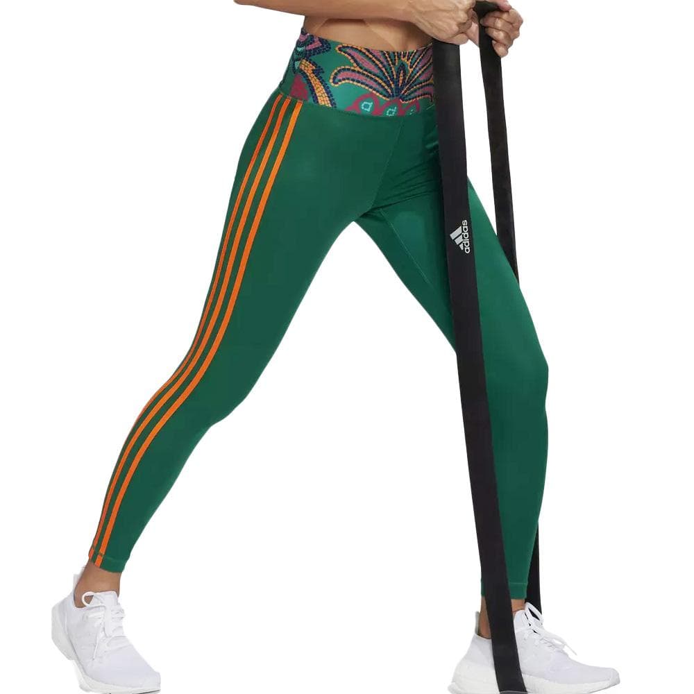 Legging Vert Femme Adidas Farm 1