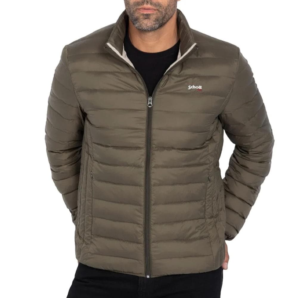 Doudoune Kaki Homme Schott OAKLANDRS 1