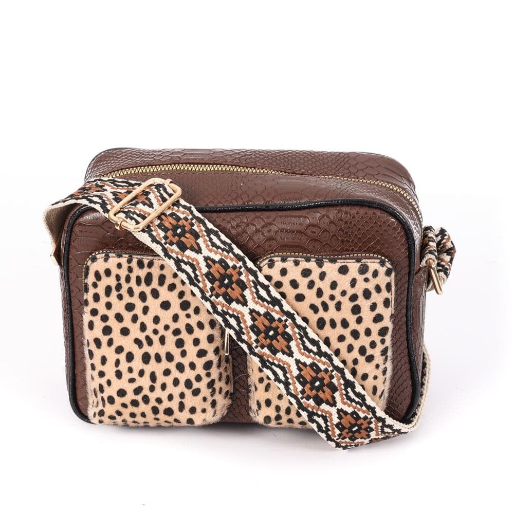 Sac à Bandoulière Marron Femme Manoukian Devon 1