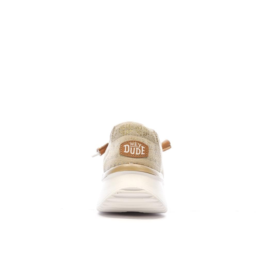 Chaussures Beiges/Dorées Femme Hey Dude Wally Sport Mesh 3