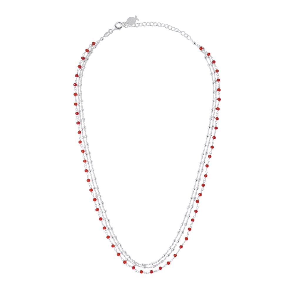 Collier Multi Chaînes Rouge Clio Blue Noemie 1