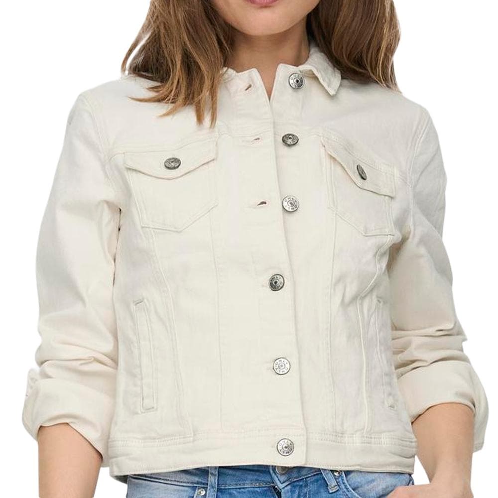 Veste en Jean Blanche Femme Only Tia Dnm 1
