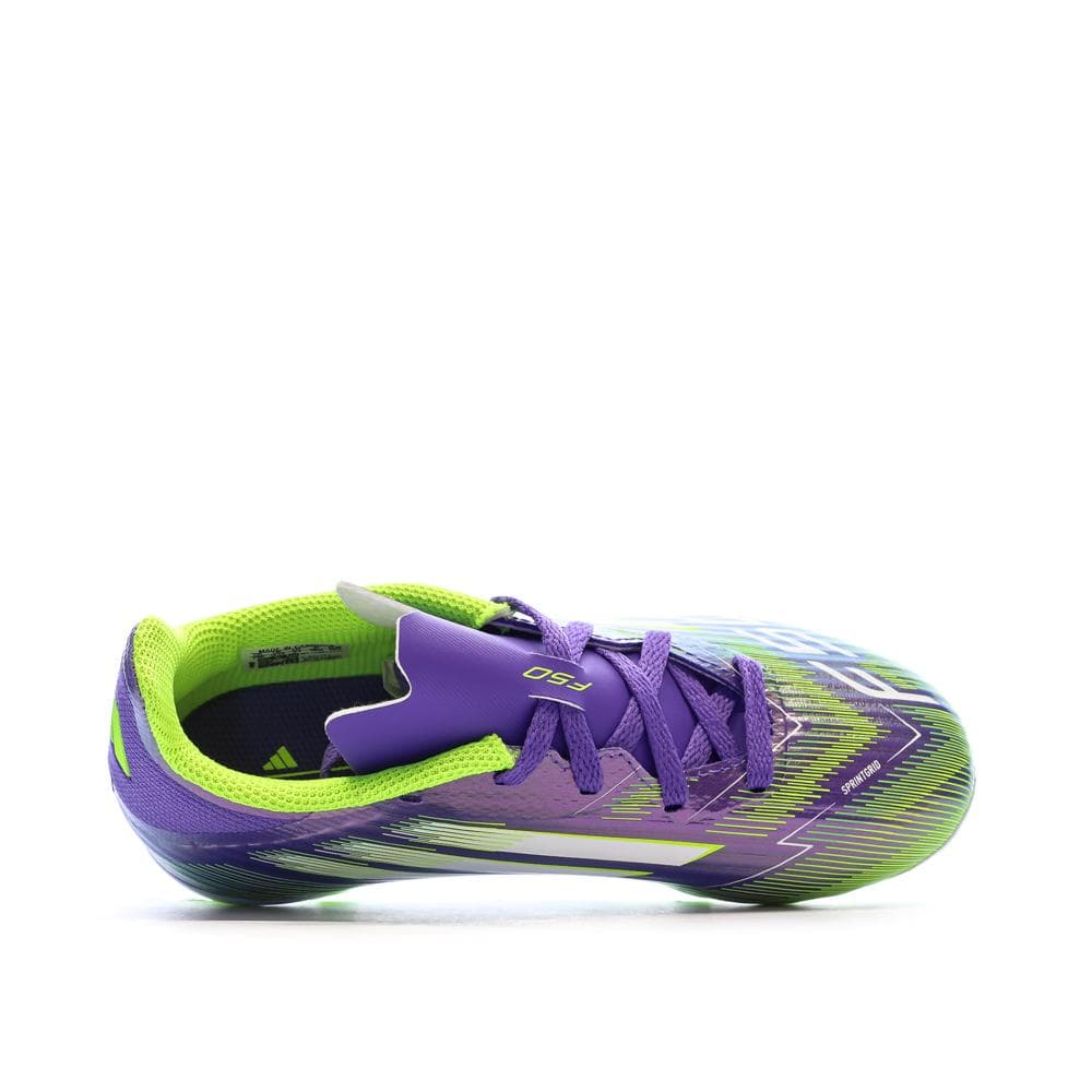 Baskets Violet/Verte Garçon Adidas F50 League 4