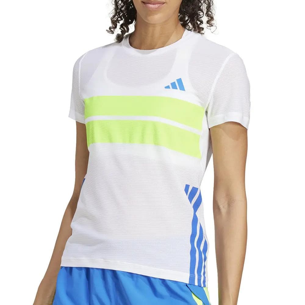 T-Shirt Blanc Femme Adidas JD7327 1