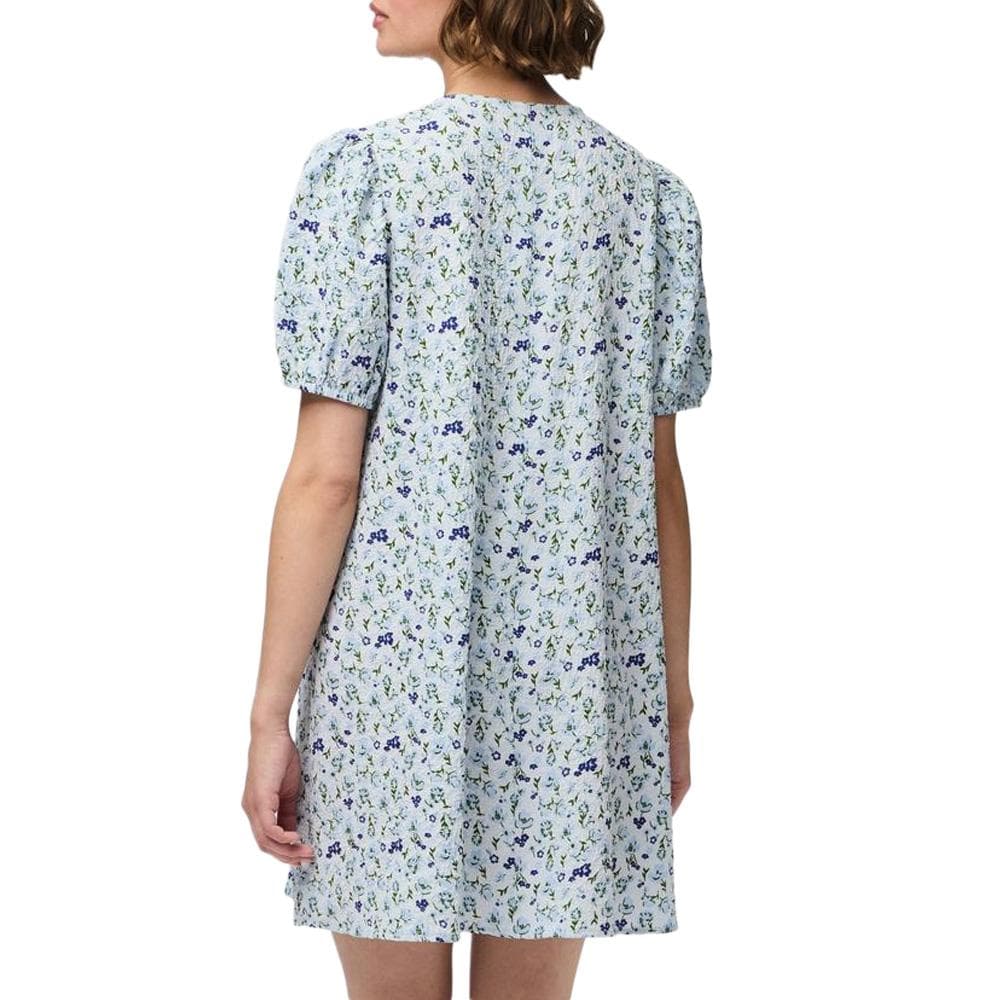 Robe Fleuris Bleu Femme Pieces Talia 2