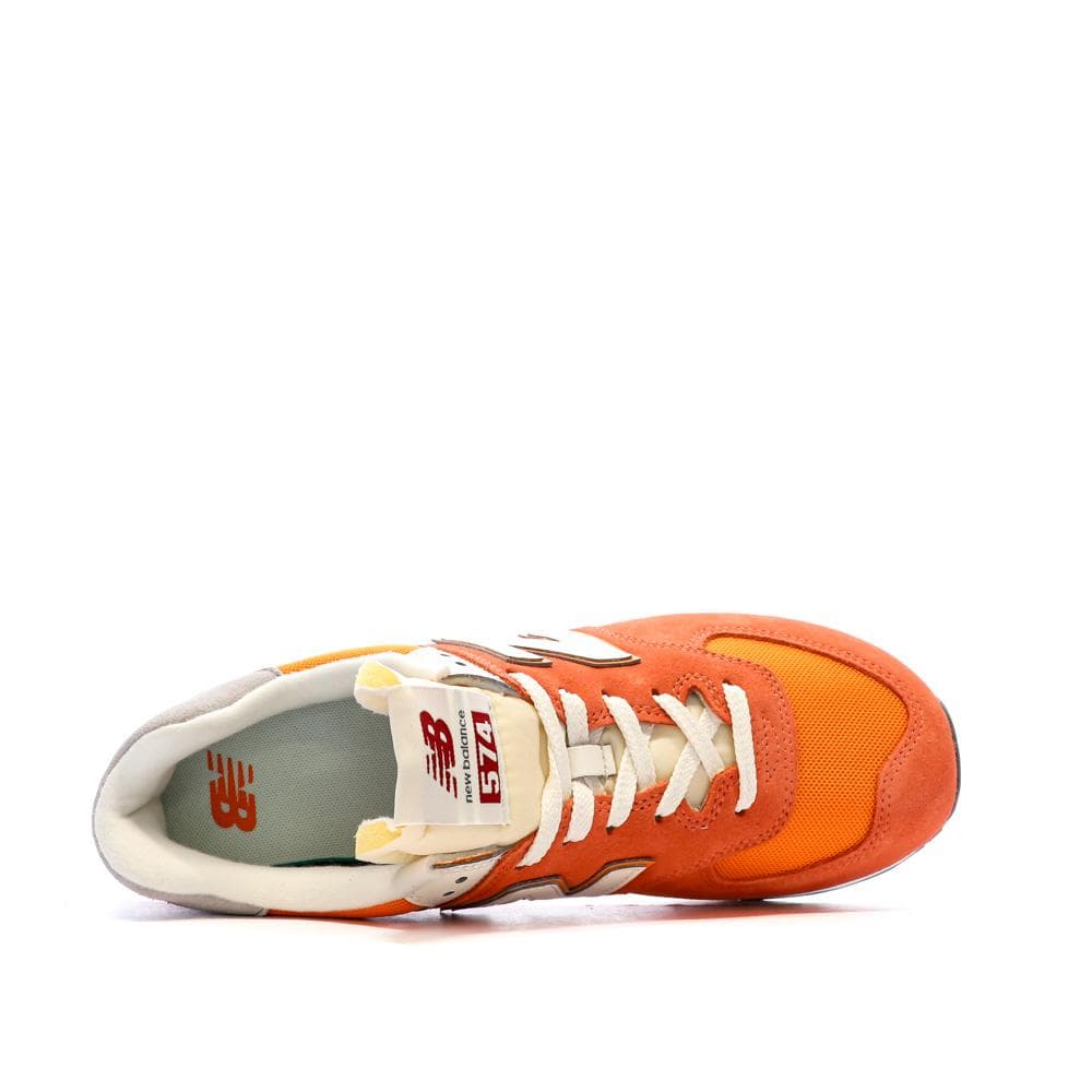 Baskets Orange/Gris Homme New Balance 574 4
