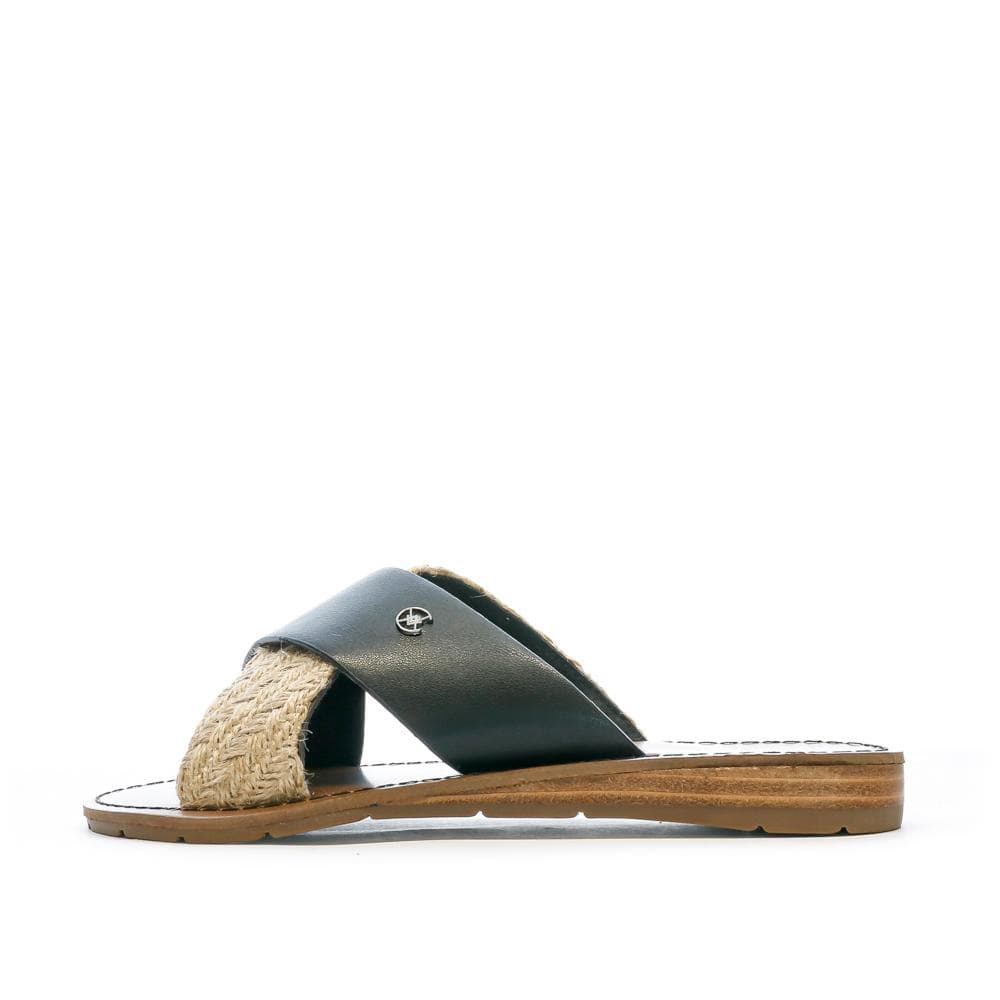 Claquettes Croisées Noires Femme Chattawak Brana 1