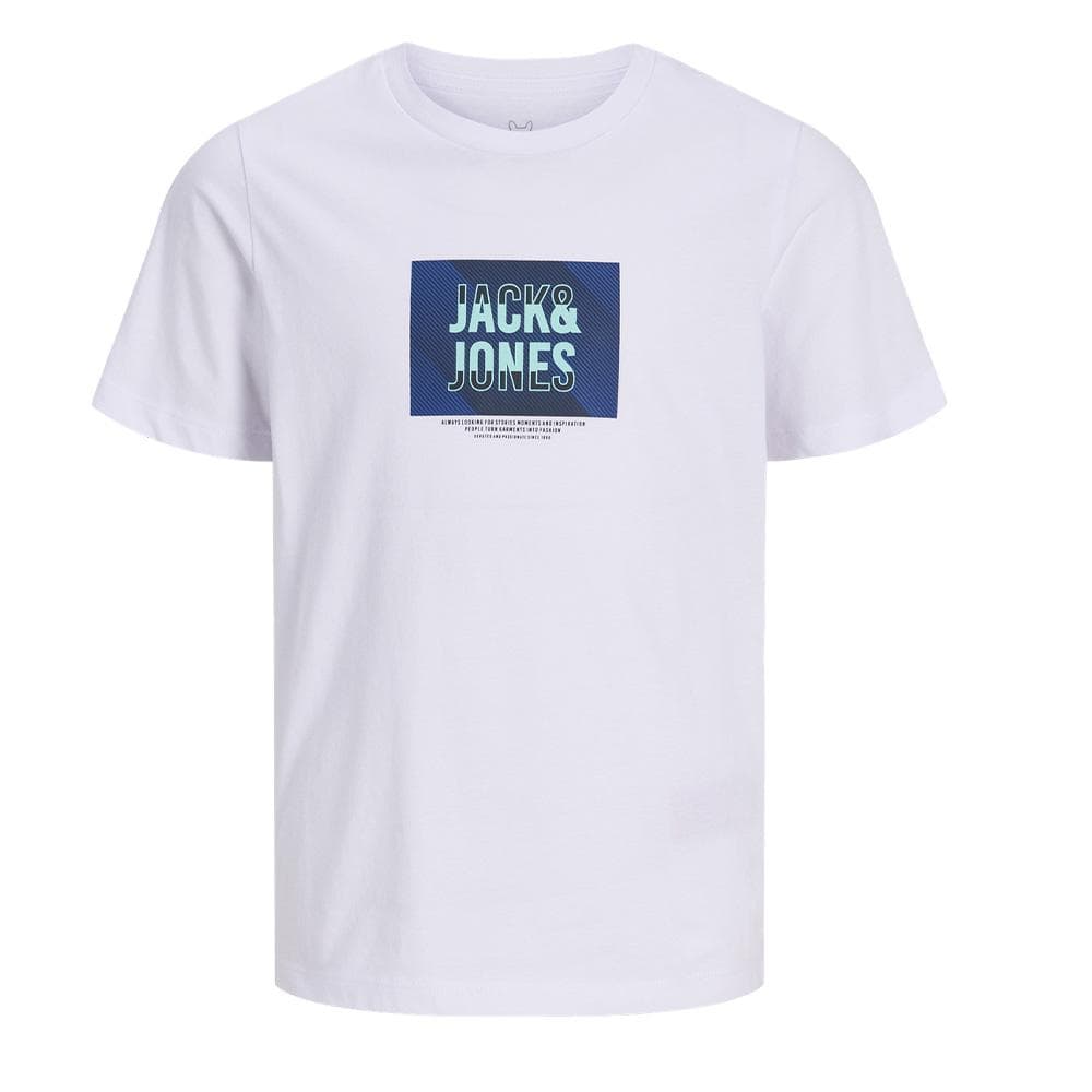T-Shirt Blanc Garçon Jack & Jones Hudson 1