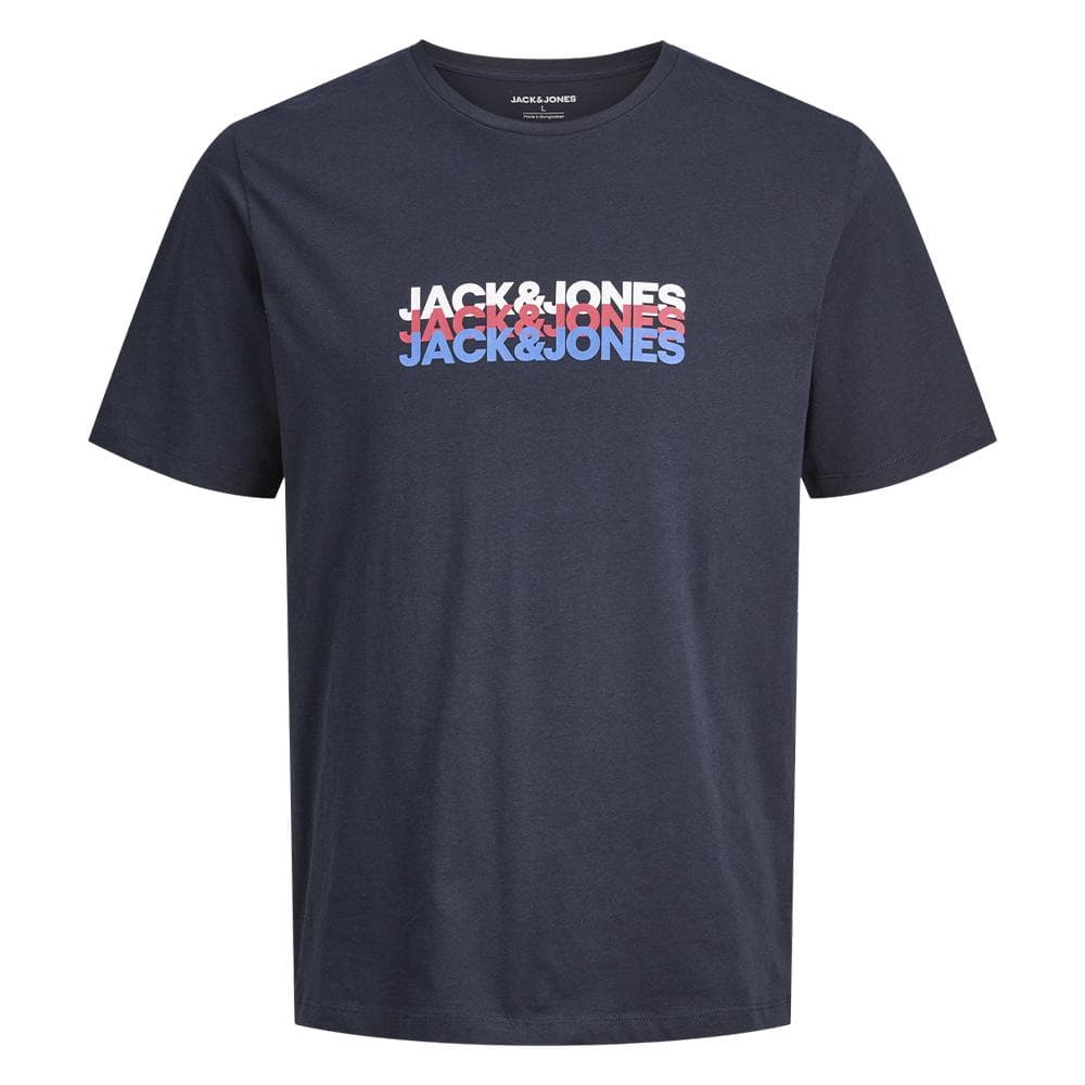T-Shirt Marine Garçon Jack & Jones Cyber 1
