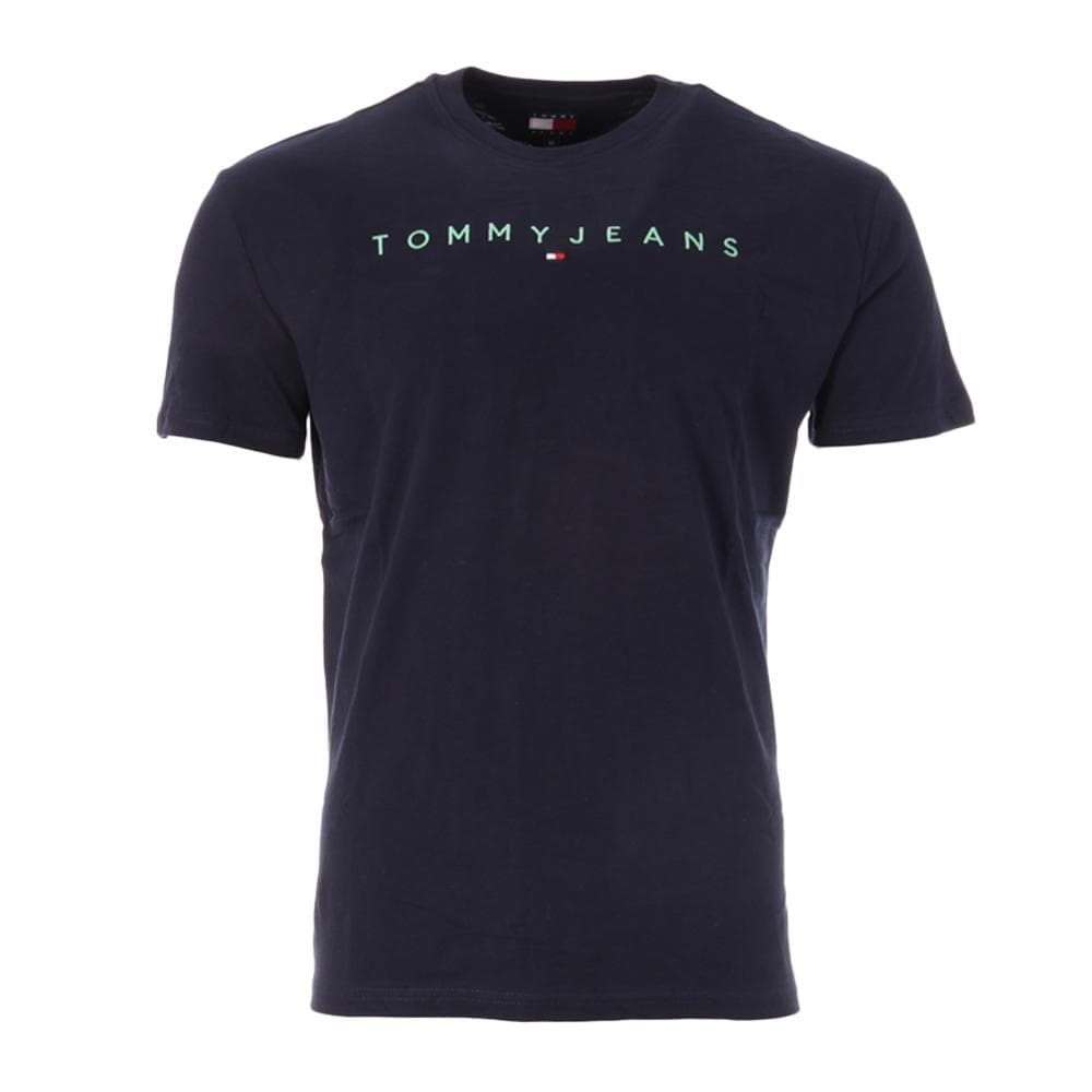 T-Shirt Marine Homme Tommy Hilfiger Reg Linear 1