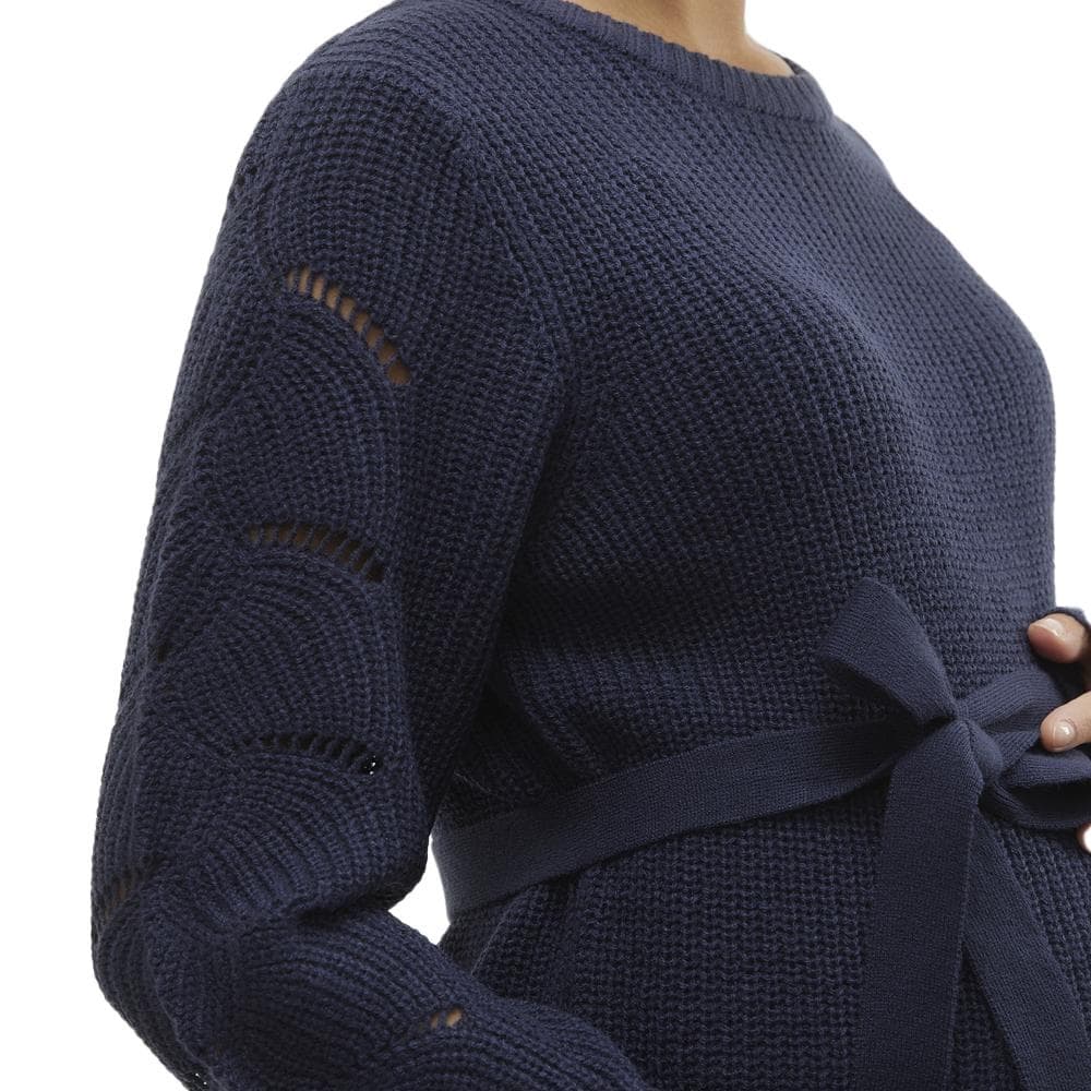 Robe Pull de Grossesse Marine Femme Mamalicious Newlina 3