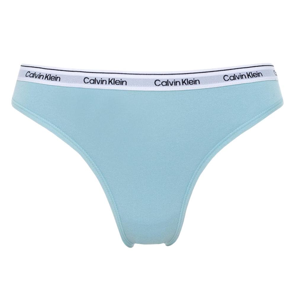Culotte Blanc/Bleu Femme Calvin Klein Jeans Bikinis 1