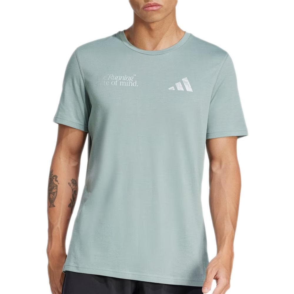 T-Shirt Vert Homme Adidas Ulti 1