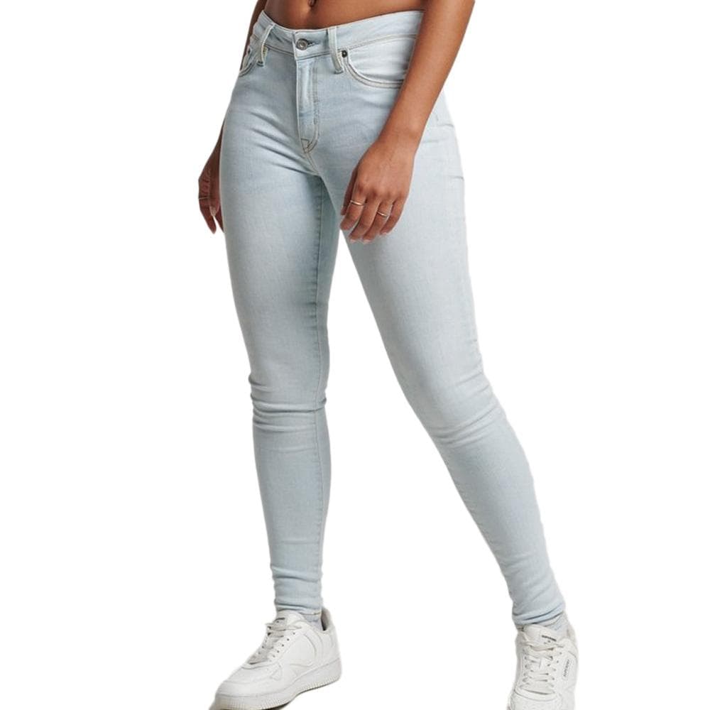 Jean Skinny Bleu Clair Femme Superdry Vintage Rise 1