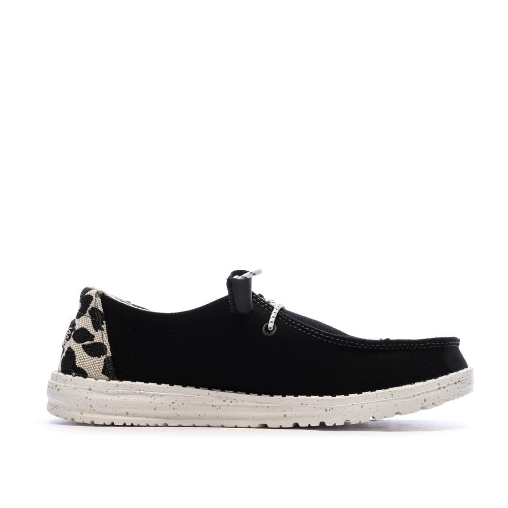 Chaussures Noir Femme Hey Dude Blackleopard 2