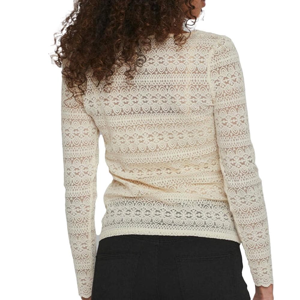 T-Shirt Manches Longues Beige Femme Vila Chikka 2
