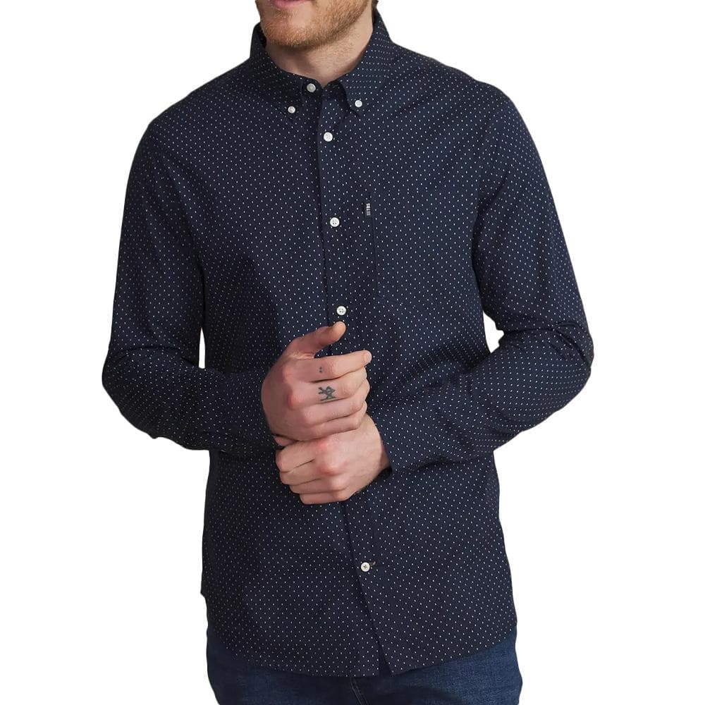 Chemise Marine à pois Homme TBS WALIDCHE 1