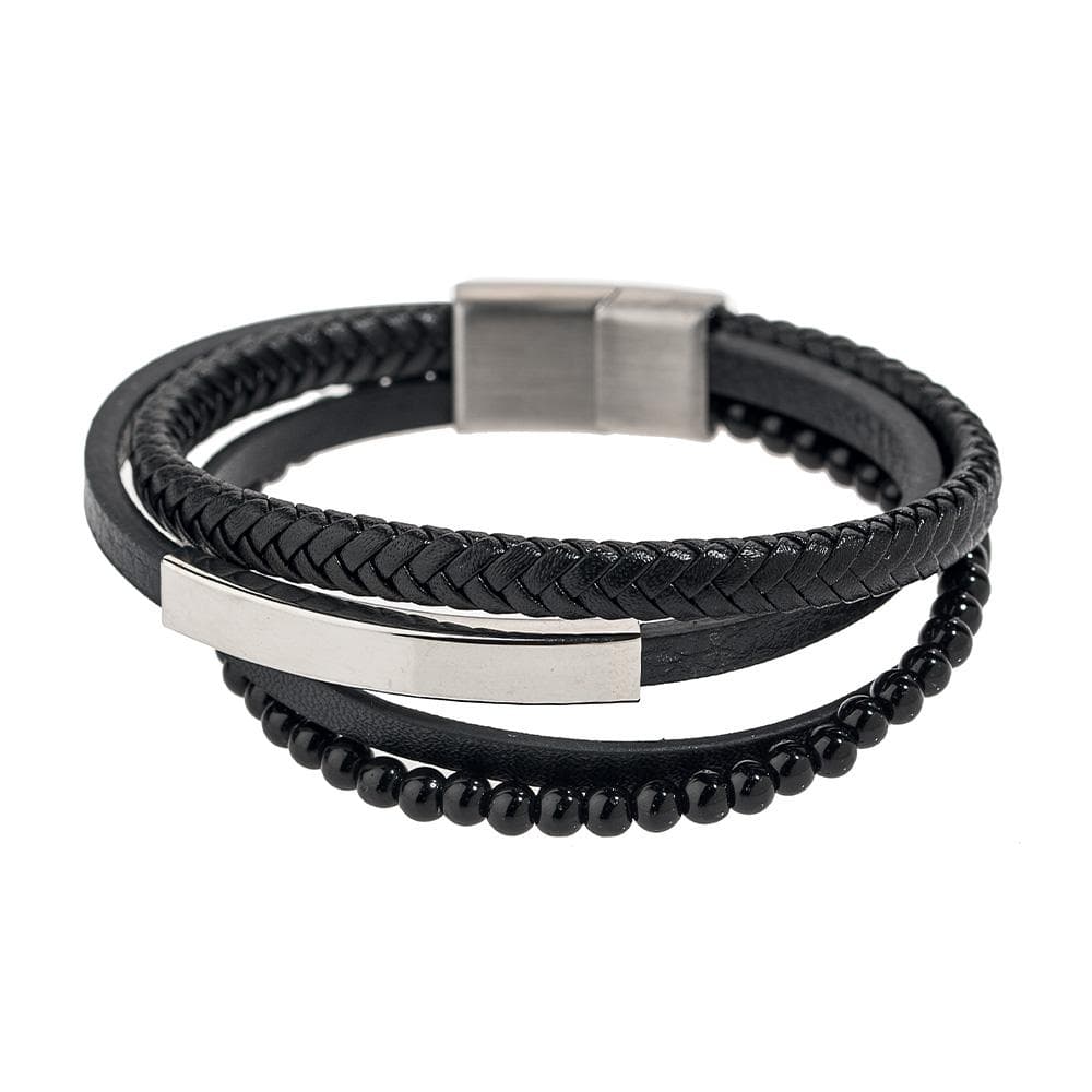 Bracelet Noir Homme Geographical Norway 315110 1