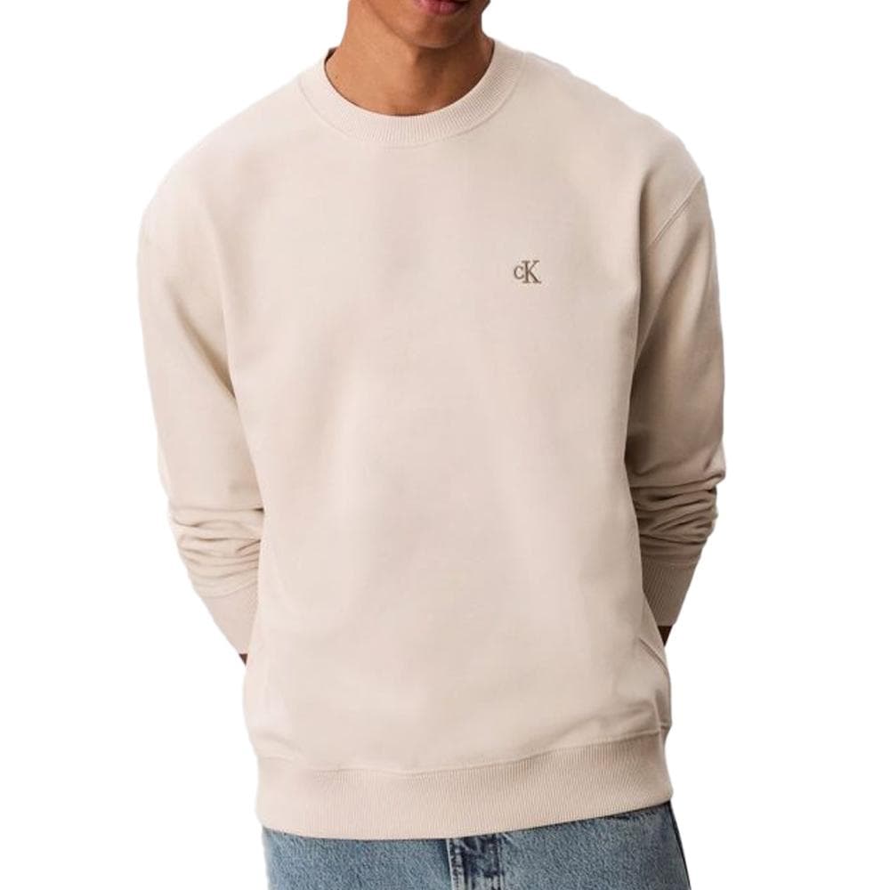 Sweat Écru Homme Calvin Klein 350terry Monog 1
