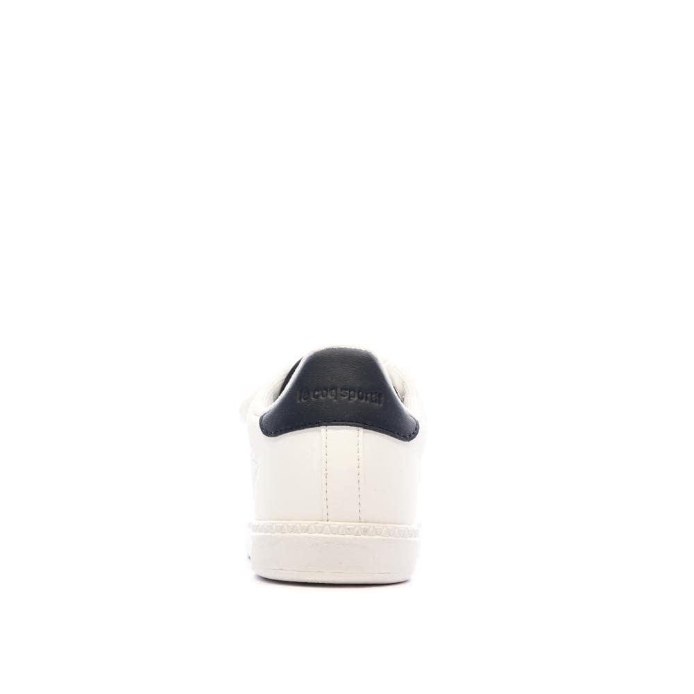 Baskets Blanches Garçon Le Coq Sportif Courtset Optical 3