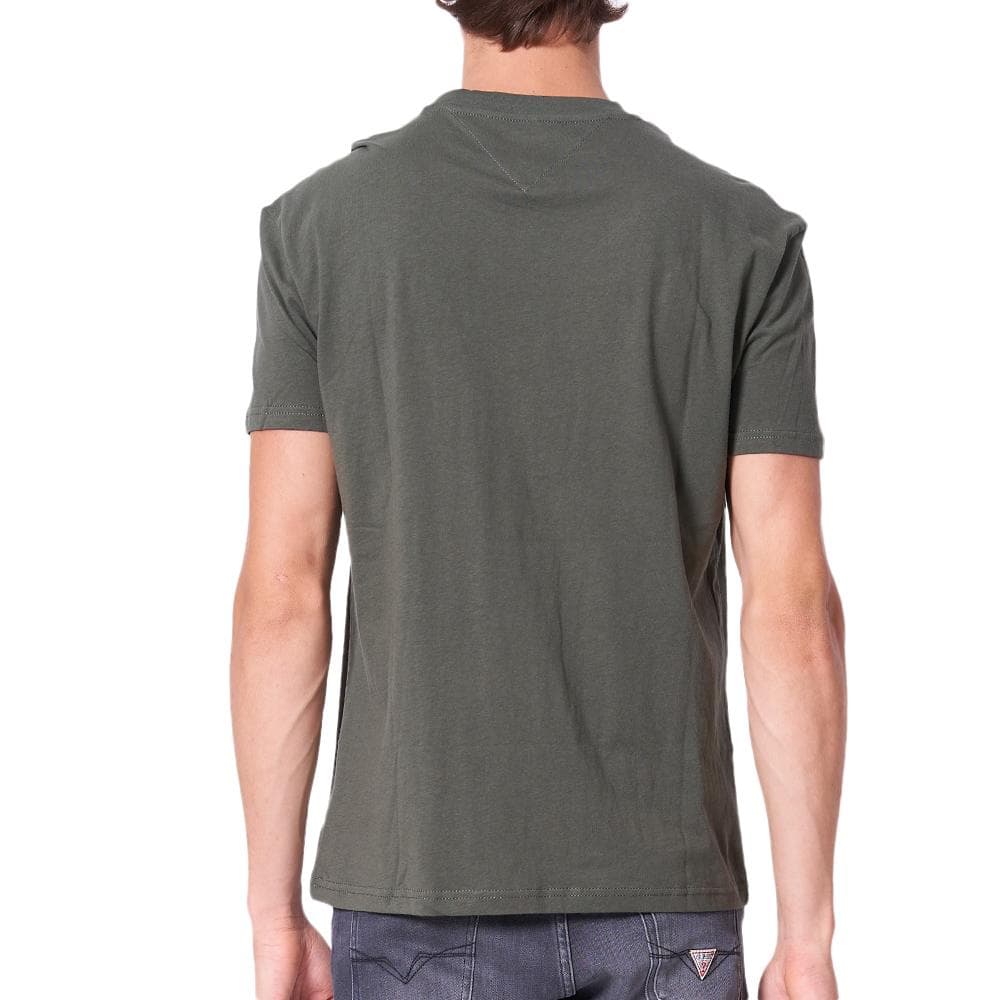 T-Shirt Kaki Homme Tommy Hilfiger Reg Linear 2