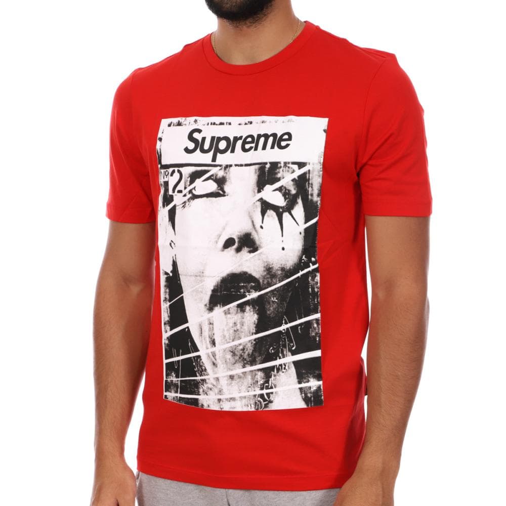 T-shirt Rouge Homme Supreme Grip Magazine 1