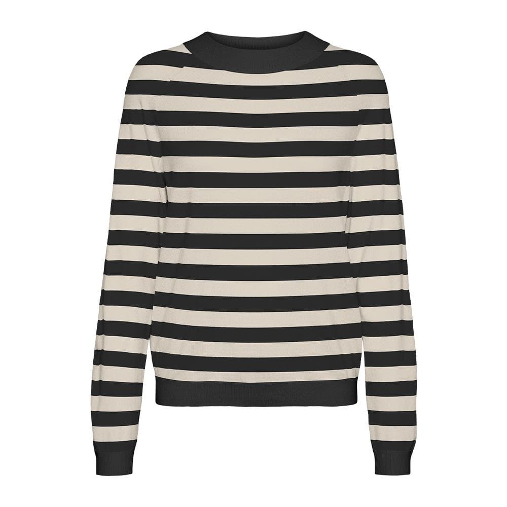 Pull Beige/Noir Femme Vero Moda Happiness 1
