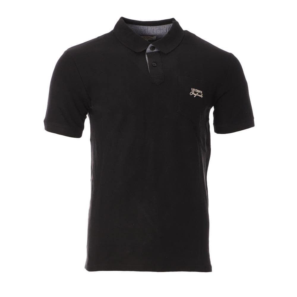 Polo Noir Homme Lee Cooper Opan 1