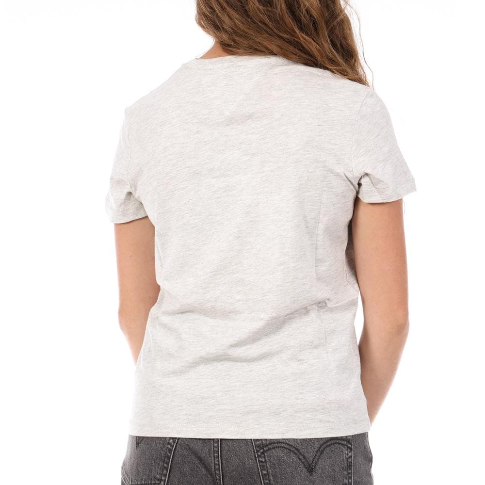 T-Shirt Gris Clair Femme Tommy Hilfiger Linear 2