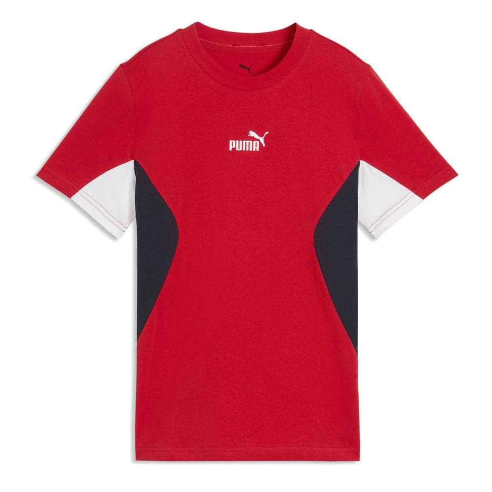 T-Shirt Rouge Garçon Puma Ess Block 1