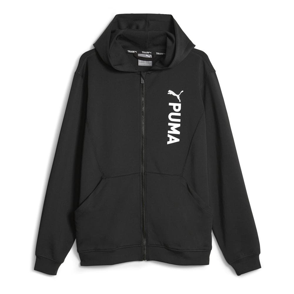 Sweat Zippé Noir Homme Puma Fit Double Knit 1
