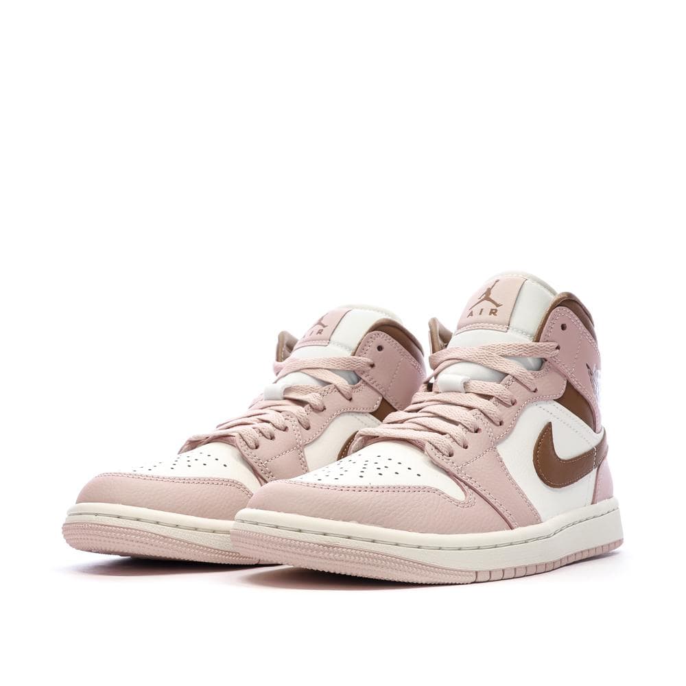 Air Jordan 1 Mid Rose Femme Nike 6