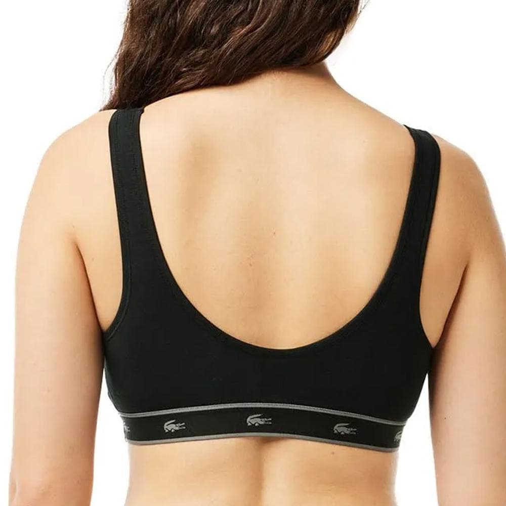 Brassière Noir Lacoste Stripe Color 2