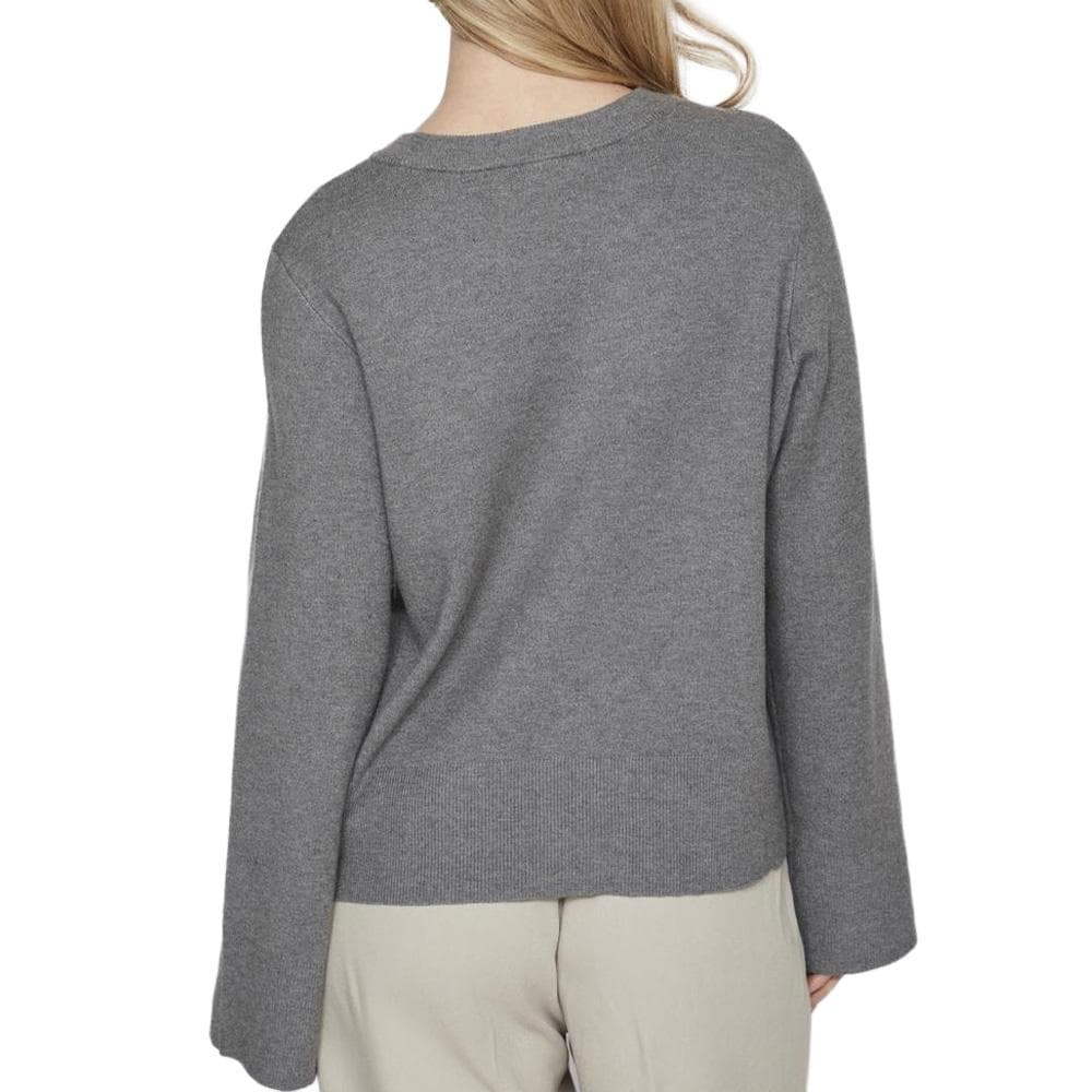 Pull Gris Femme Vila Vicassie 2