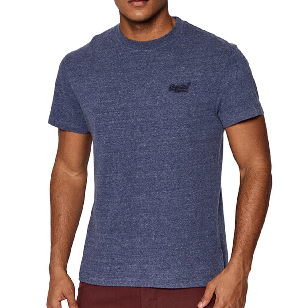 T-shirt Bleu Homme Superdry Vintage LogoR6T 1