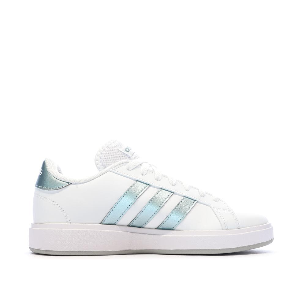 Baskets Blanches/Bleu Femme Adidas Grand Court Base 2.0 2