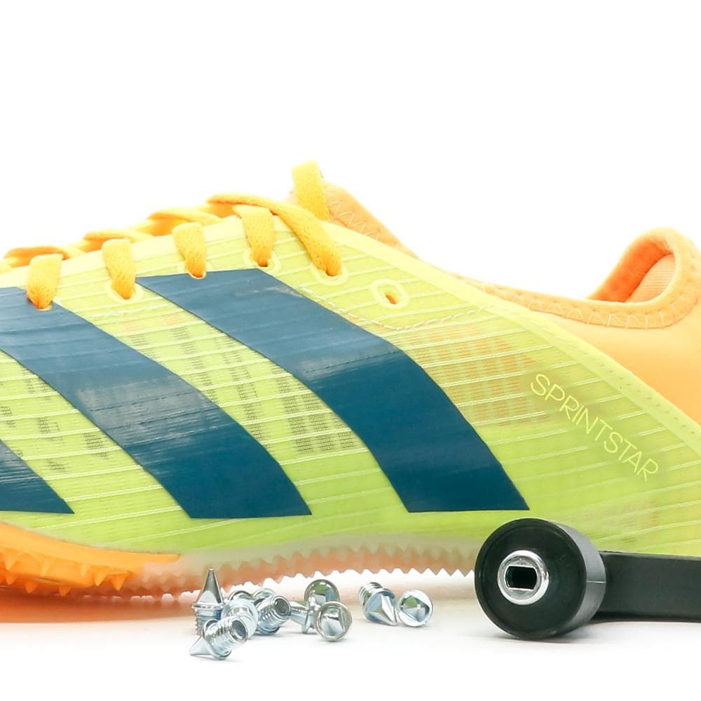 Chaussures Athlétisme verte Mixte Adidas Sprintstar 7