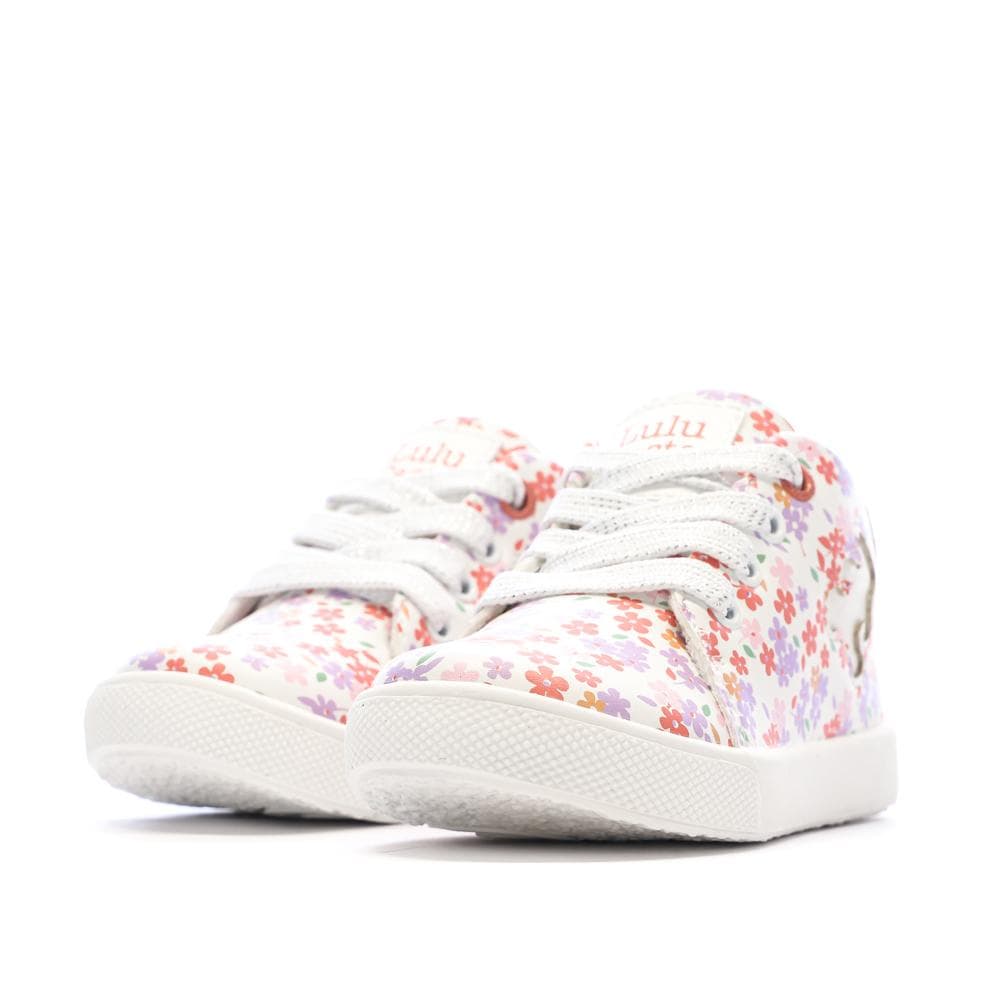 Baskets Blanc/Rose Fille Lulu Castagnette Lenaig Bottillon 6