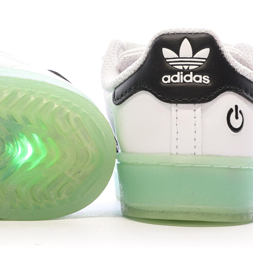 Baskets Blanches Bébé/Enfant Adidas Superstar Led Light 8