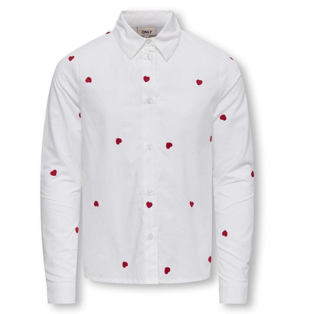 Chemise Blanche/Rouge Fille Kids ONLY Koglina 1