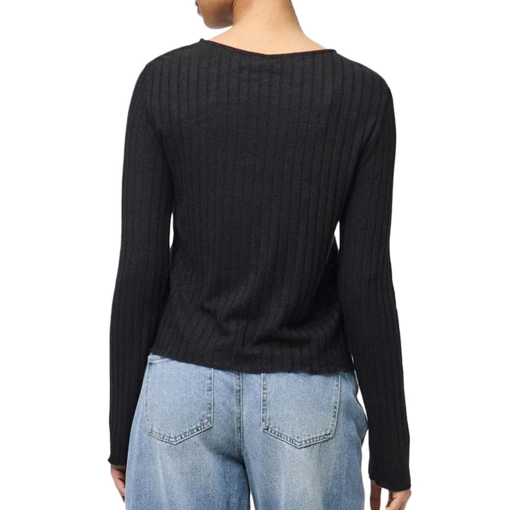 T-Shirt Noir Femme Pieces Iris 2